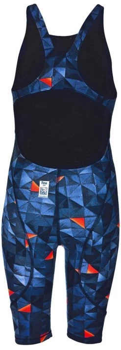 Combinaison De Natation Fille Arena Powerskin St 2.0 Full Body Dos Ouvert Turquoise / Orange -Natation Équipement Magasin 000871 801 b