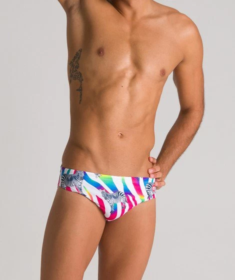 Maillot De Bain Arena Homme Crazy Zebras Brief Multicolor 3 Maillot De Bain Arena Homme Crazy Zebras Brief Multicolor
