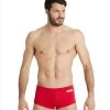 Short De Bain Taille Basse Arena Homme Team Uni Rouge -Natation Équipement Magasin 004775 450 mens team swim low waist short solid 001 o