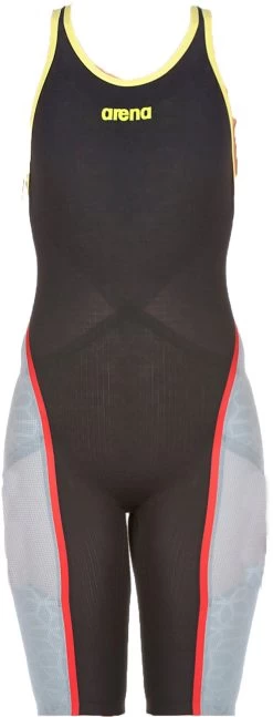 Combinaison De Natation Femme Arena Carbon Ultra Dos Ouvert Dark Grey/ Fluo Yellow -Natation Équipement Magasin 2a805546 001 0