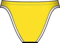 Bas De Maillot De Bain Femme Diana Twin Slip Jaune -Natation Équipement Magasin 3124005806bck