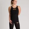 Combinaison De Natation Femme Arena Carbon Air2 Dos Ouvert Black -Natation Équipement Magasin arena w pwskin carbon air2 fbslob black black gold model
