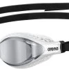 Lunettes De Compétition Natation Arena Air Speed Mirror White-Silver -Natation Équipement Magasin arena airspeed mirror schwimmbrille silver white1920x1920