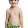 Maillot De Bain Funky Trunks Enfant Garçon Golden Honeycomb Vert -Natation Équipement Magasin fb01t golden honeycomb 00 7