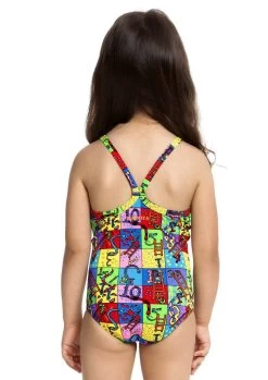Maillot De Bain Funkita Enfant Fille Slippery Snakes Multicolore -Natation Équipement Magasin fg01t slippery snakes s2 0