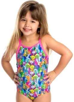 Maillot De Bain Funkita Enfant Fille Bang Bang Budgie Multicolore
