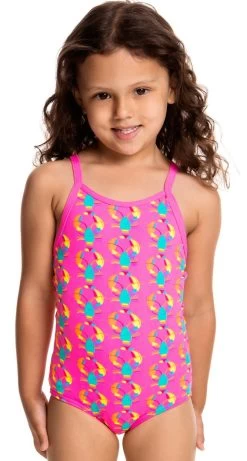 Maillot De Bain Funkita Enfant Fille Cray Cray Rose