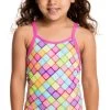 Maillot De Bain Funkita Enfant Fille Powder Puff Multicolore