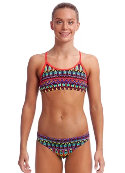 Maillot De Bain Funkita 2 Pièces Fille Fire Tribe Noir