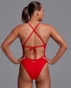 Maillot De Bain Funkita Femme Tie Me Tight - Fire -Natation Équipement Magasin fks001l02598 5