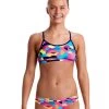 Maillot De Bain Funkita 2 Pièces Fille Mad Mist Rose -Natation Équipement Magasin fs02g mad mist 1699