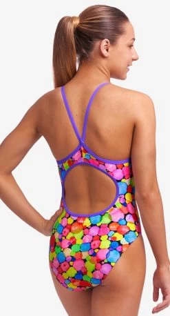 Maillot De Bain Funkita Fille Diamond Back - Bubble Tea -Natation Équipement Magasin fs11g71544 1