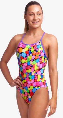 Maillot De Bain Funkita Fille Diamond Back - Bubble Tea -Natation Équipement Magasin fs11g71544 2