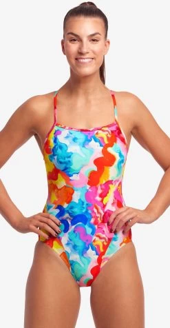 Maillot De Bain Funkita Femme Single Strap - Messy Monet -Natation Équipement Magasin fs15l71536 1