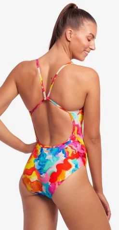 Maillot De Bain Funkita Femme Single Strap - Messy Monet -Natation Équipement Magasin fs15l71536 2