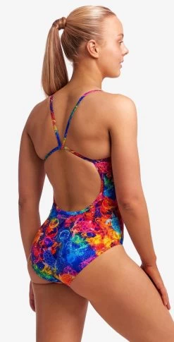 Maillot De Bain Funkita Femme Single Strap - Ocean Galaxy -Natation Équipement Magasin fs15l71552 4