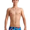Maillot De Bain Funky Trunks Garçon Block Rock Bleu -Natation Équipement Magasin ft32b block rock 0811