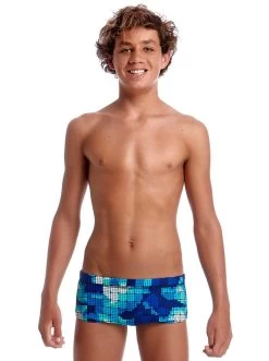 Maillot De Bain Funky Trunks Garçon Deep Impact Bleu