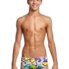 Maillot De Bain Funky Trunks Garçon Classic Trunks - Jumbled Up -Natation Équipement Magasin ft32b jumbled up 01