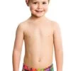 Maillot De Bain Funky Trunks Enfant Garçon Cubism Chaos Multicolore -Natation Équipement Magasin ft32t cubism chaos s1