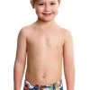 Maillot De Bain Funky Trunks Enfant Garçon Postcard Paradise Multicolore -Natation Équipement Magasin ft32t postcard paradise s1