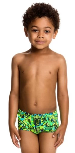 Maillot De Bain Funky Trunks Enfant Garçon Petrol Pants Vert
