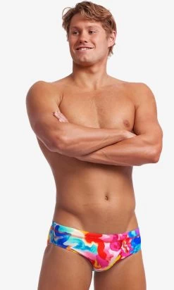 Maillot De Bain Funky Trunks Homme Brief Messy Monet -Natation Équipement Magasin ft35m71536 3