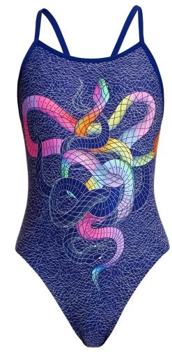 Maillot De Bain Funkita Fille Single Strap Snake It Off -Natation Équipement Magasin g snake it off