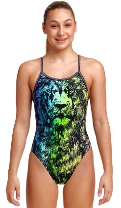 Maillot De Bain Funkita Fille Single Strap - Lion Eyes