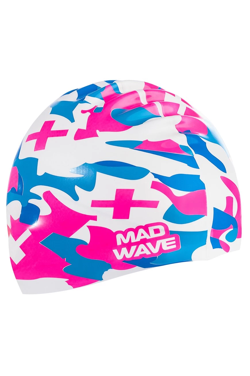 Bonnet Silicone De Natation Madwave CAMOUFLAGE Blanc 3 Bonnet Silicone De Natation Madwave CAMOUFLAGE Blanc