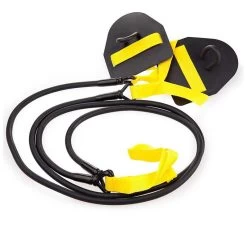 Matériel D'entraînement, Musculation Hors De L'eau Madwave Elastiques Avec Plaquettes Jaune