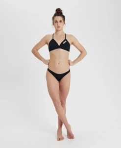 Bas De Maillot De Bain Femme Arena Team Uni Noir -Natation Équipement Magasin noir entier 1