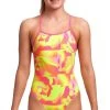 Maillot De Bain Funkita Fille Tie Me Tight - Pinged Pink -Natation Équipement Magasin pinged pink girls5