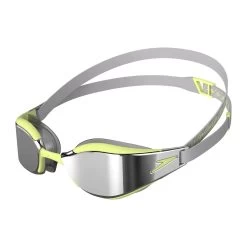 Lunettes De Natation Speedo FS Fastskin Hyper Elite Mirrored Goggles - Shark Grey/ Spritz/ Chrome