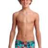 Maillot De Bain Funky Trunks Garçon Sunset Strip Vert -Natation Équipement Magasin sunset strip