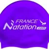 Bonnet Silicone De Natation France Natation Violet