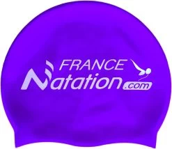 Bonnet Silicone De Natation France Natation Violet