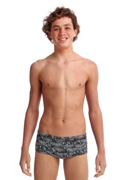 Maillot De Bain Funky Trunks Garçon Zebra Crossing Noir